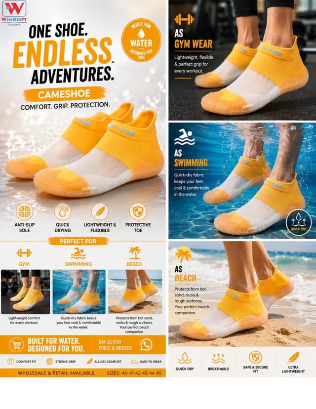 CAMESHOE AEROBIC SOCKS AMBER YELLOW