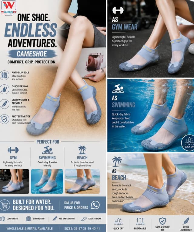 CAMESHOE AEROBIC SOCKS GREY