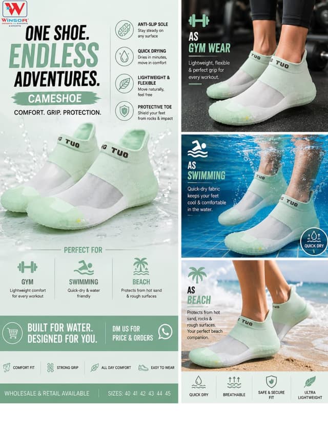 CAMESHOE AEROBIC SOCKS MINT GREEN