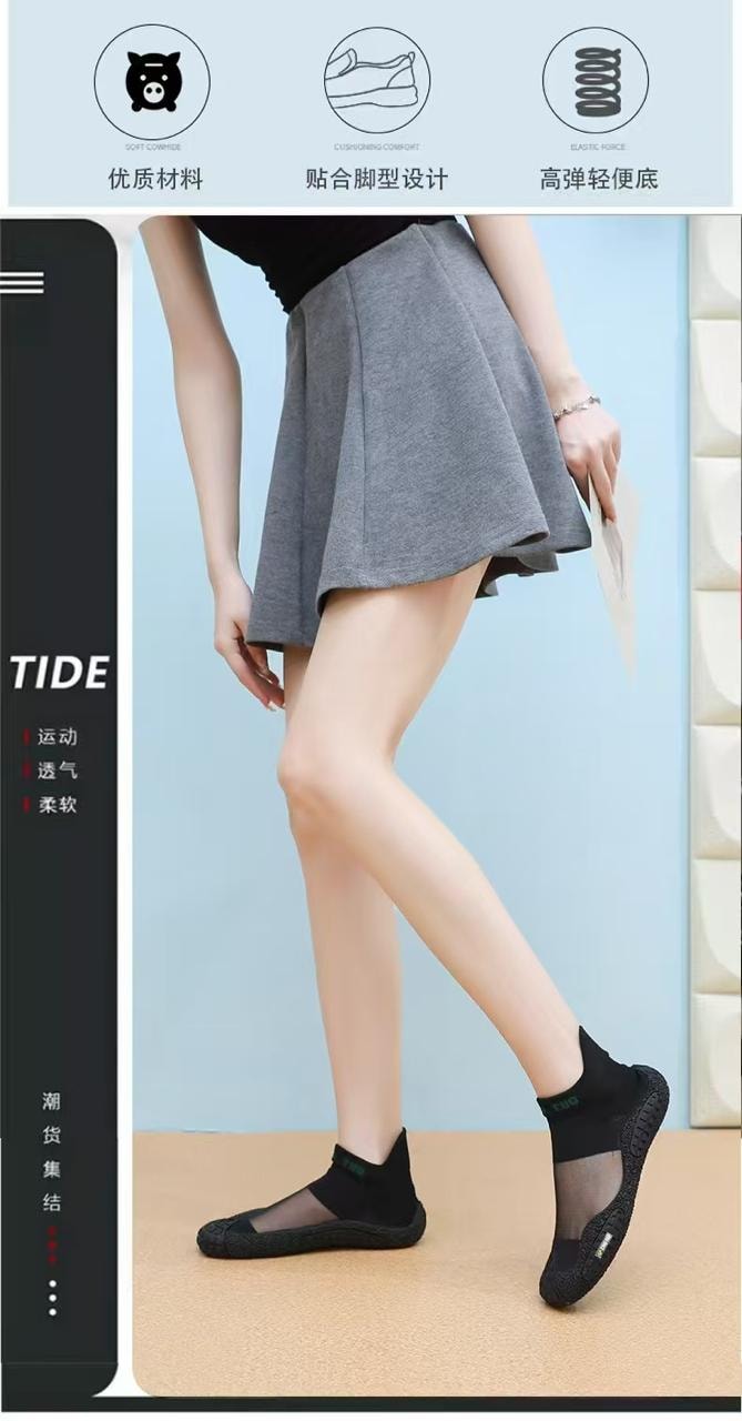 CAMESHOE AEROBIC SOCKS BLACK